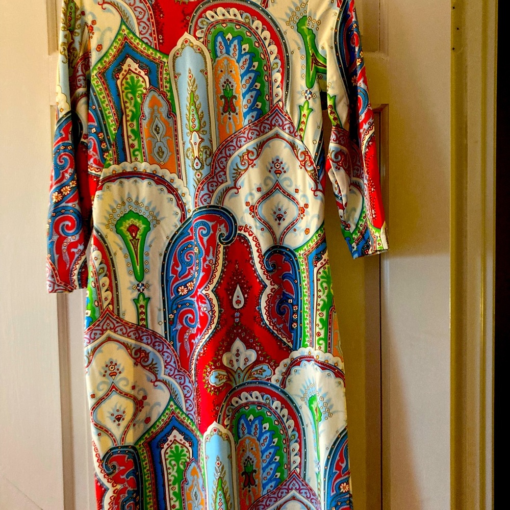 Long sleeve stretchy Aline dress